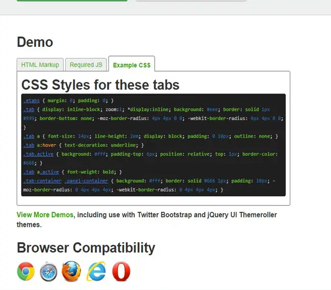 EasyTabs - Easy and flexible jQuery tabbed 