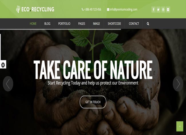 Eco Recycling - Unique Html5 Website Template 