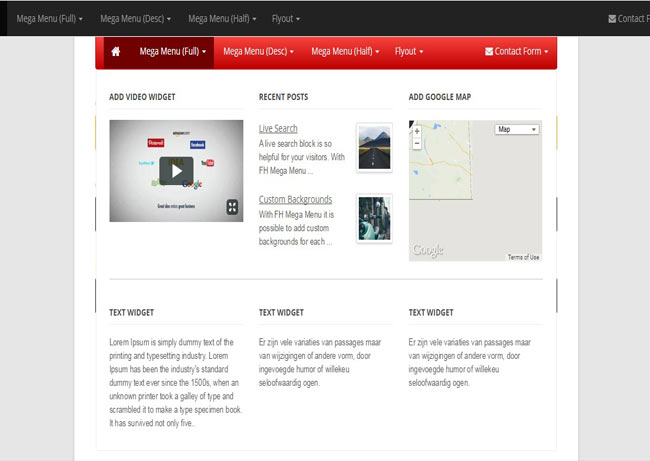FH Mega Menu - WordPress Responsive Mega Menu Plugin