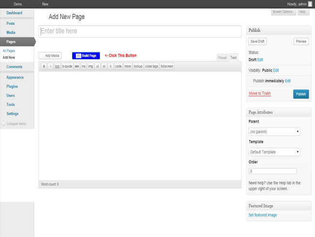 Fast Page Layout - WordPress Page Builder with drag and drop Interface