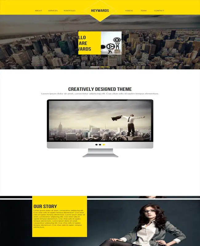 Heywards - Creative Multi-purpose Muse Website Template
