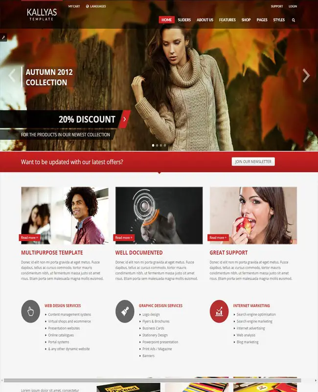 KALLYAS - Wonderful Html5 Responsive Site Template