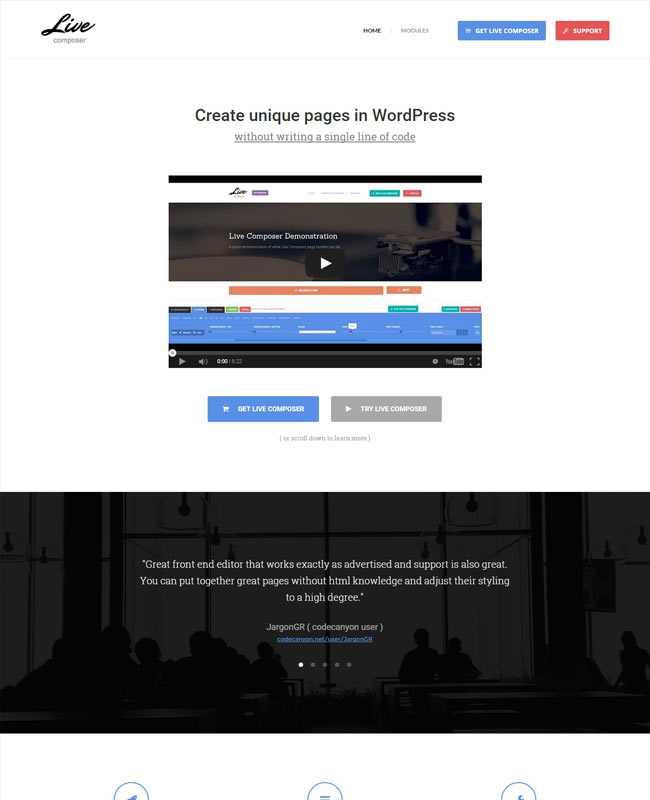 Live Composer - Front-End WordPress Page Builder with 30+ Modules