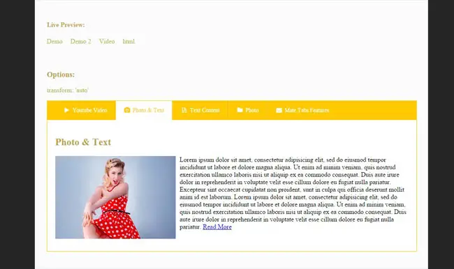 Mate Tabs - Responsive Tabs and Accordion jQuery Plugin