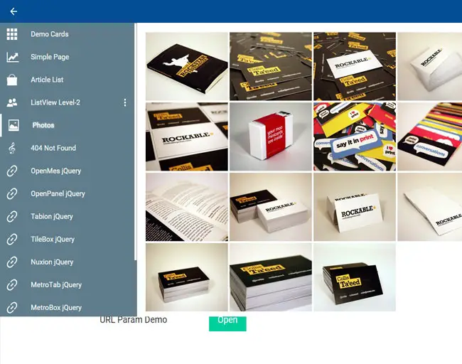 MaterialStart - Responsive Fullscreen Panel Navigation up to 3rd Level