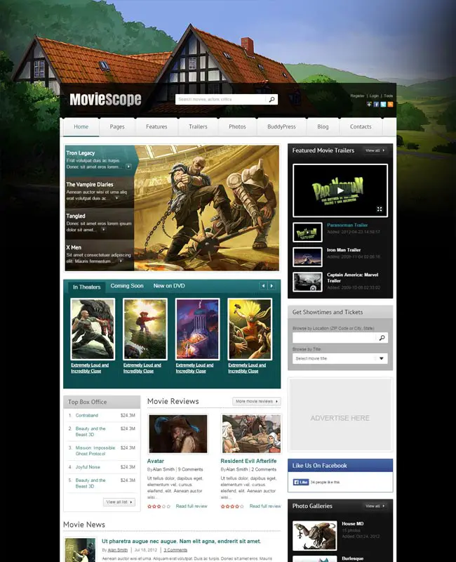 MovieScope - HTML5 & CSS3 Video Portal Website Template