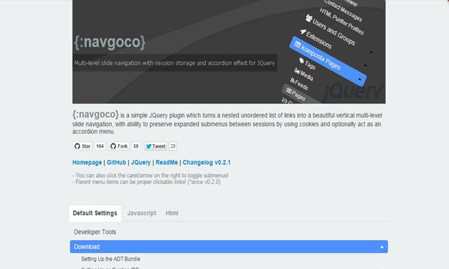 Navgoco - Multi-level collapse navigation Plugin