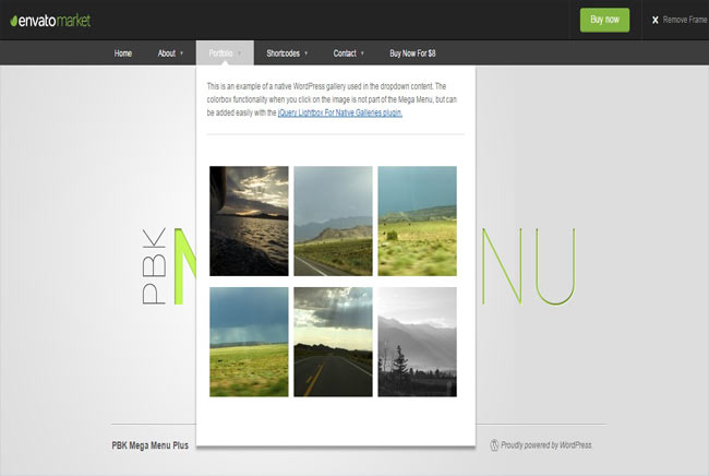 PBK - Functional and Customizable Mega Menu