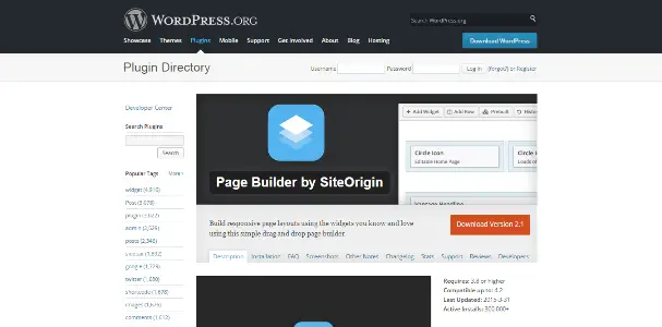 Page Builder by Site Origin