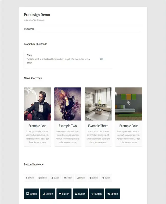 ProDesign - Responsive Manageable Interface Shortcodes 