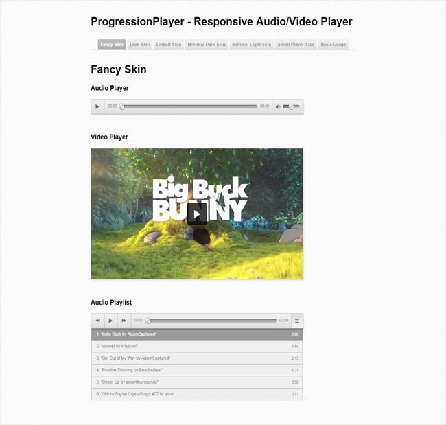ProgressionPlayer WP Plugin