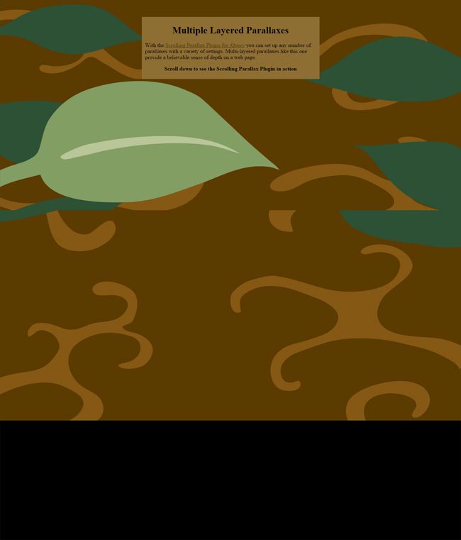 ScrollingParallax - Multiple layerd Parallax animation effect