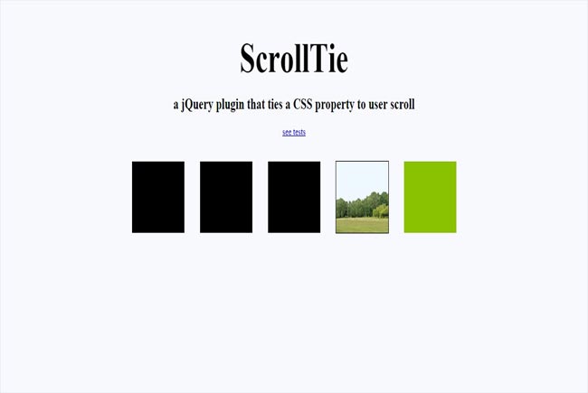 Scrolltie - Free jQuery plugin that ties a CSS property to scroll