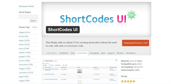 Shortcodes UI – Free Admin UI for Creating Shortcodes without any Code