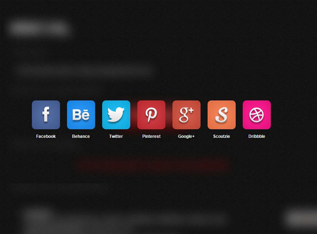 Social - Popup effect jQuery Social sharing Plugin