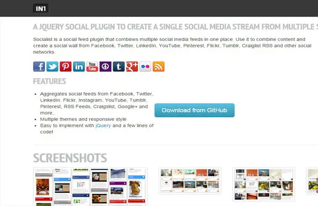 Socialist - Social sharing plugin with jQuery