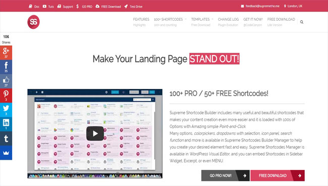 Supreme Shortcodes – Powerful Shortcode Builder Plugin with Preview