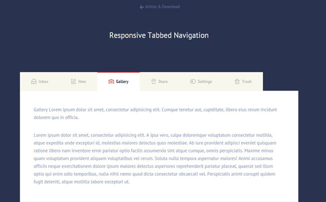 Tabbed Navigation - Tab jQuery Plugin with mobile device supported