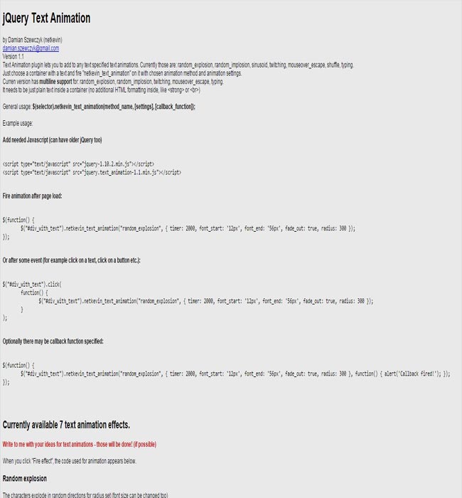 Text Animation - Smooth Animate Text jQuery