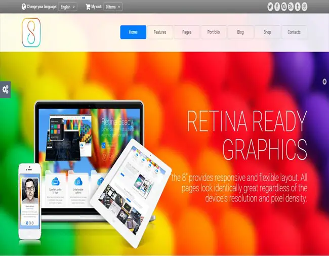 The 8 - Clean and Powerful Website Template