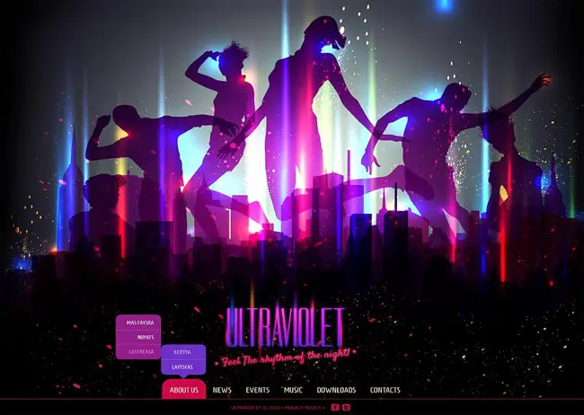 Ultraviolet - Responsive Html5 Night Club Website Template