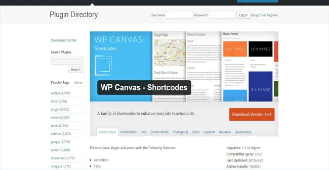 WP Canvas - Enhance your page and Post with Shortcode