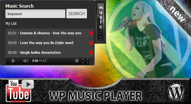 WP Video Music Box WordPress Plugin