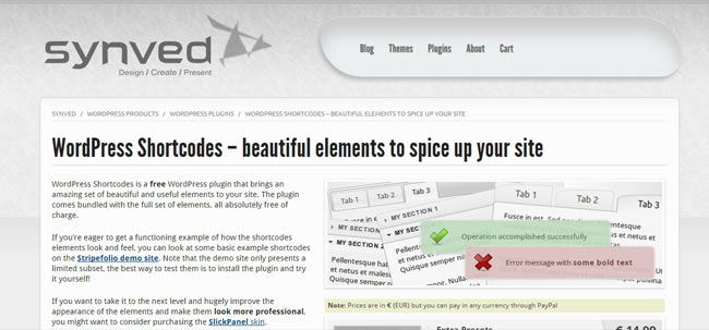 WordPress Shortcodes – Beautiful Elements to spice up your Website