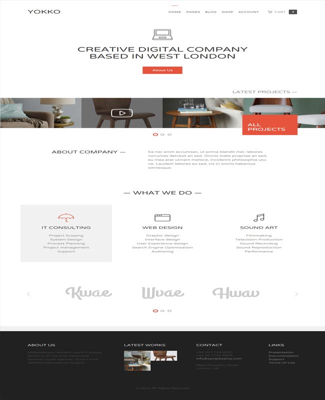 Yokko - Creative Agency Responsive Multipurpose html Template