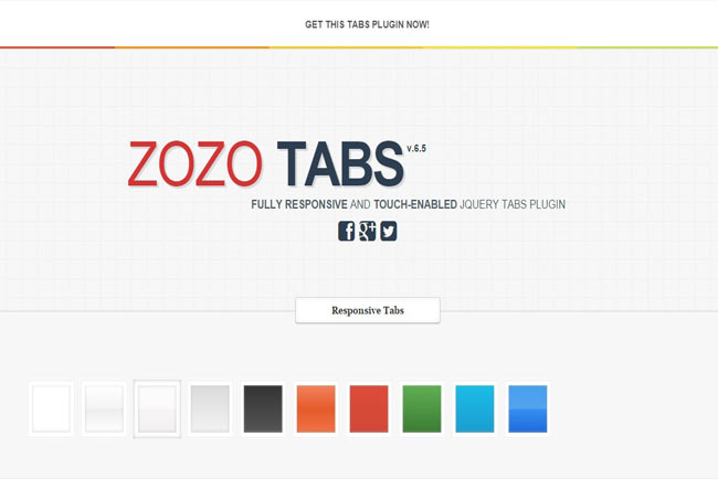 Zozo - Fully customizable , user friendly Responsive jQuery Tab 