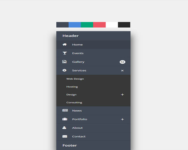 jQuery Accordion Menu - with unlimited Submenus 