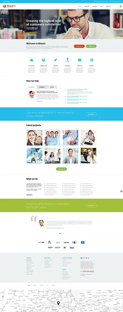 Clean WordPress Theme for a Consulting Agency
