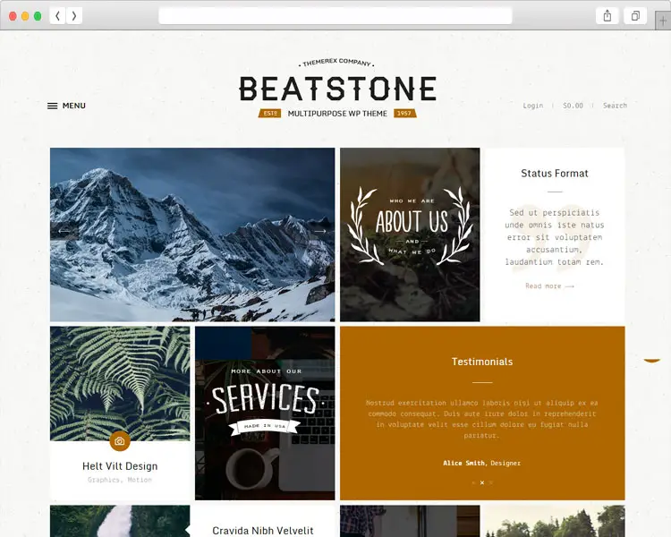 BeatStone - Fully Customizable Portfolio & Art Blog Theme