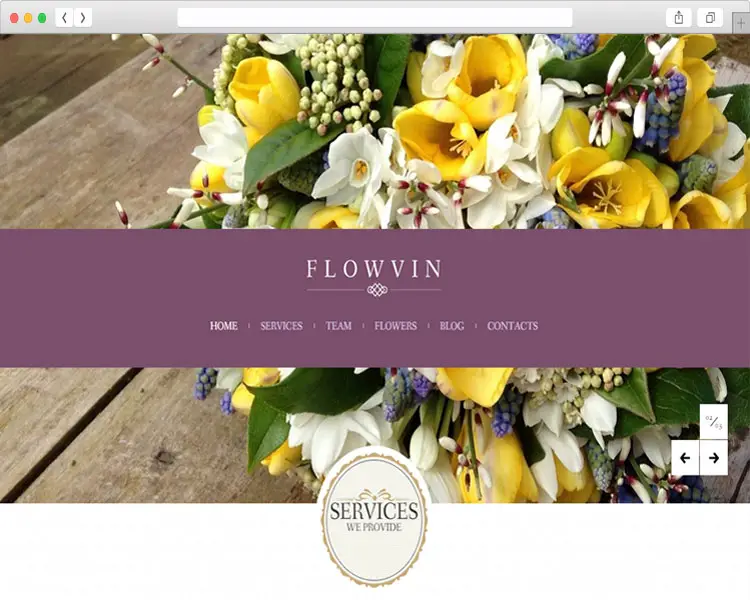 FlowVin - Classical Vintage Flower Shop WordPress Theme