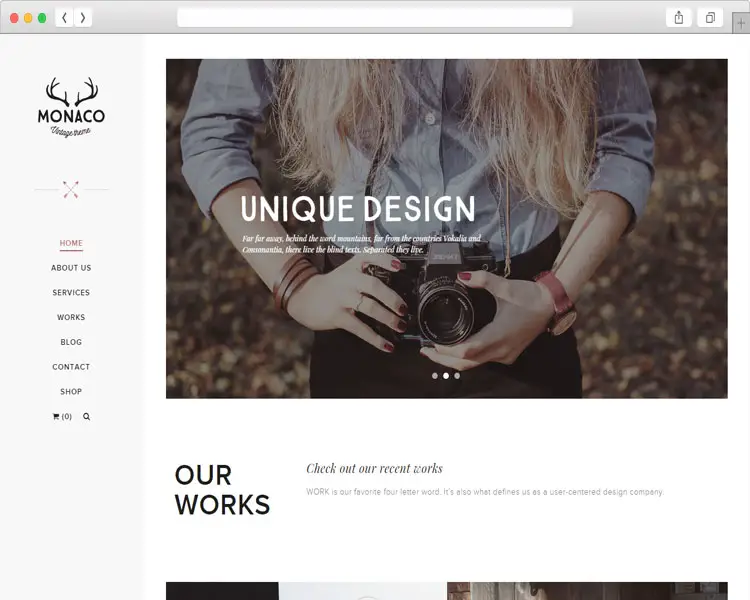Monaco – Light & Bright Multi-Concept WordPress Vintage Theme