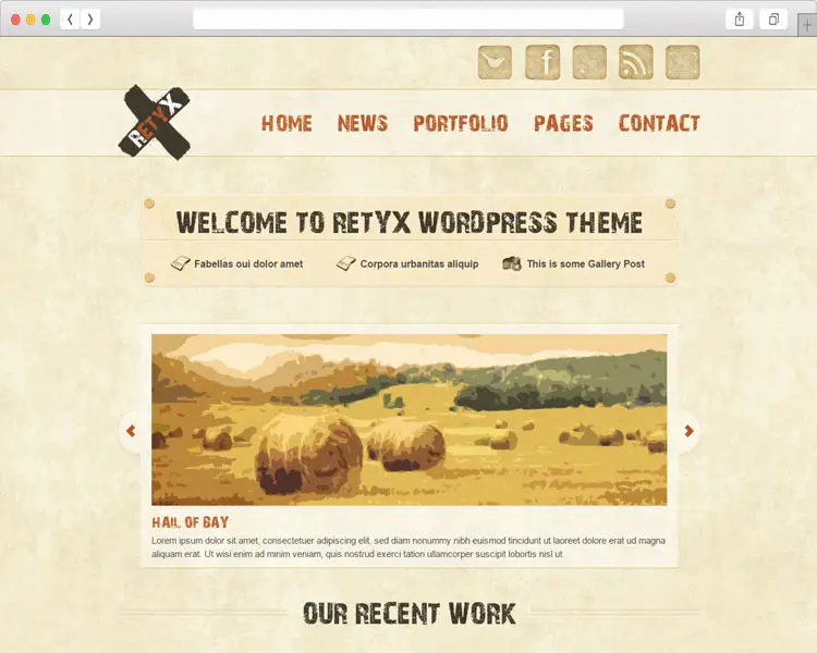 RetyX - Vintage and Retro Blog WordPress Theme