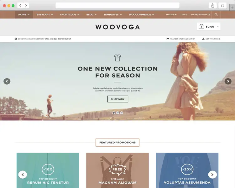 Voga - Multi-Purpose WooCommerce EasyCart Business Theme