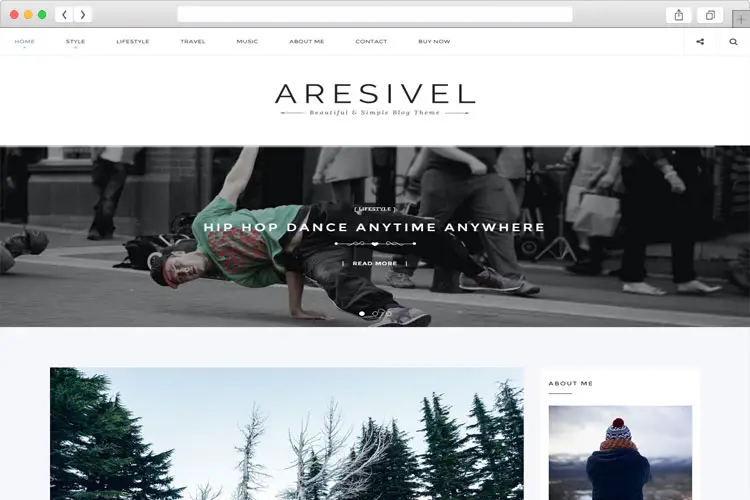 Aresivel – Clean & Minimalist WordPress Theme