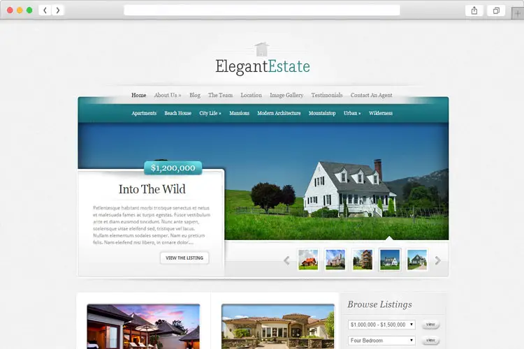 ElegantEstate - Construction and Real Estate WordPress Theme