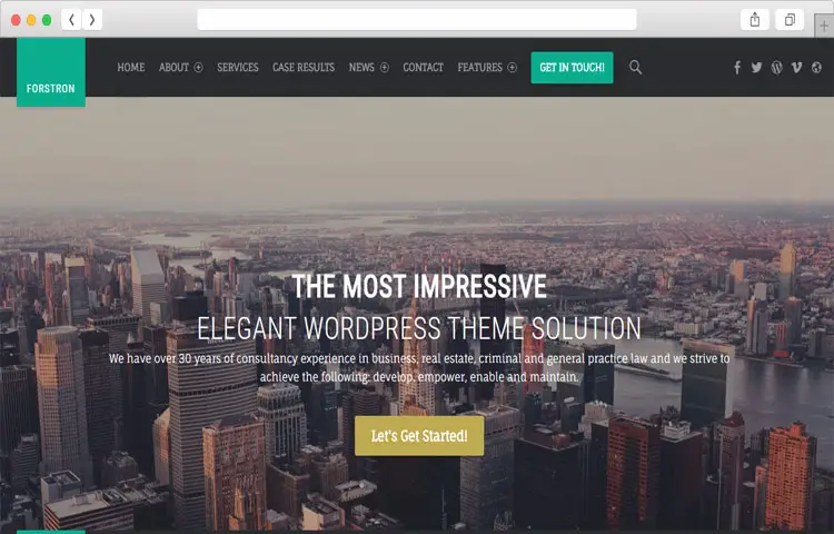 Forstron - Flexible and Retina Ready Legal Business Theme
