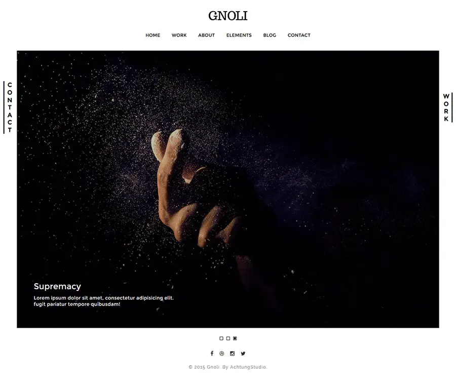 Gnoli – WordPress Portfolio Responsive Theme