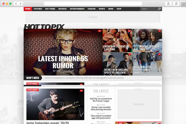 Hot Topix - Modern WordPress Magazine Theme