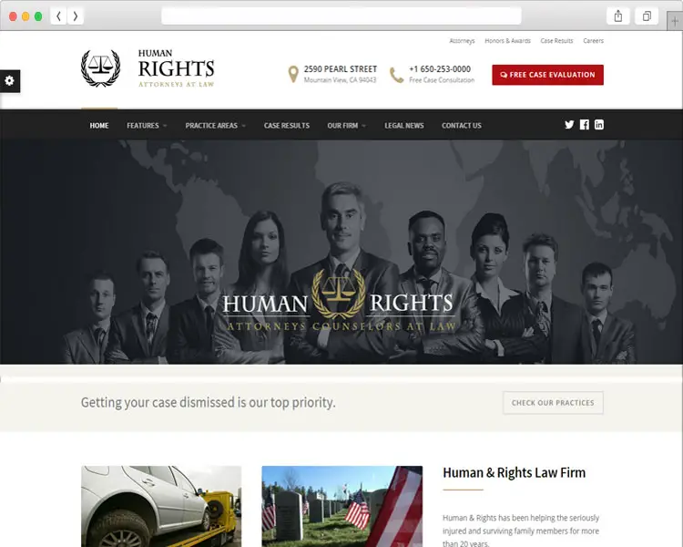 HumanRights – Law Firm Theme