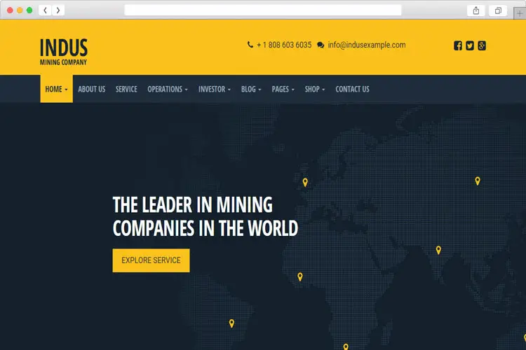INDUS - Elegant Design Contraction Business WordPress Theme