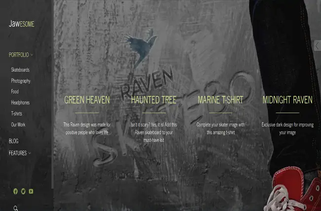 JaWesome - Creative Design WordPress Portfolio Template