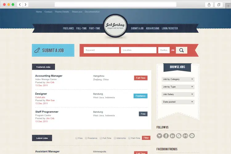 JobJockey - Professional Job Board website Theme