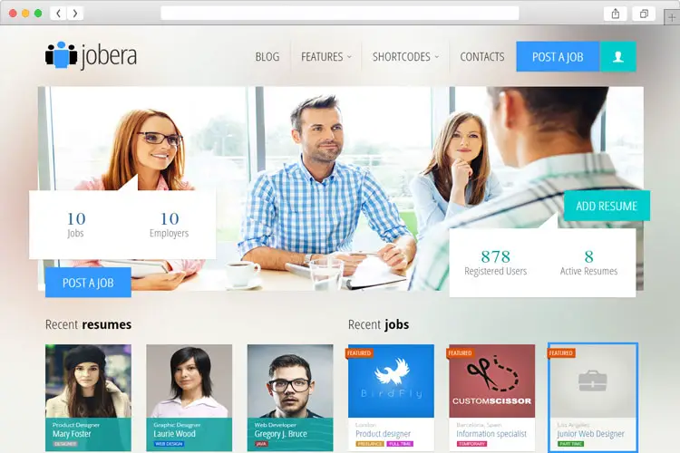 Jobera - Perfect WordPress Job Portal Theme