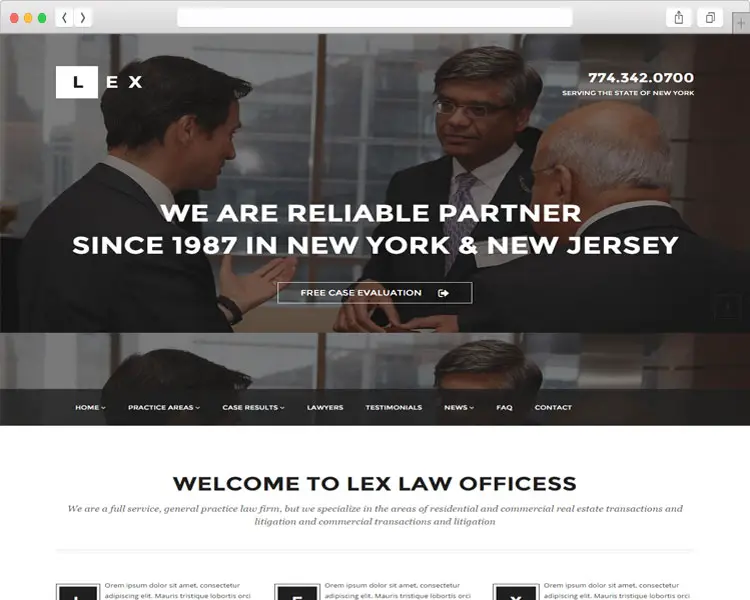 LEX – Attorney firms WP theme