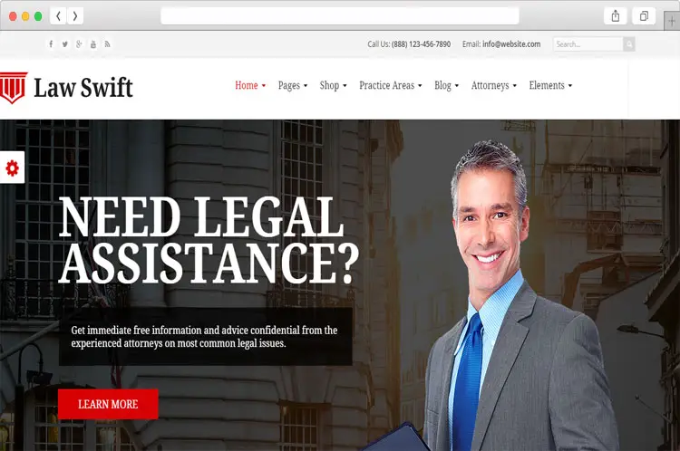 LawSwift - Clean Responsive Lawyer and Attorney Business Theme