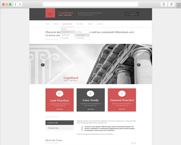 Legalized - Modern Law Related WordPress Theme